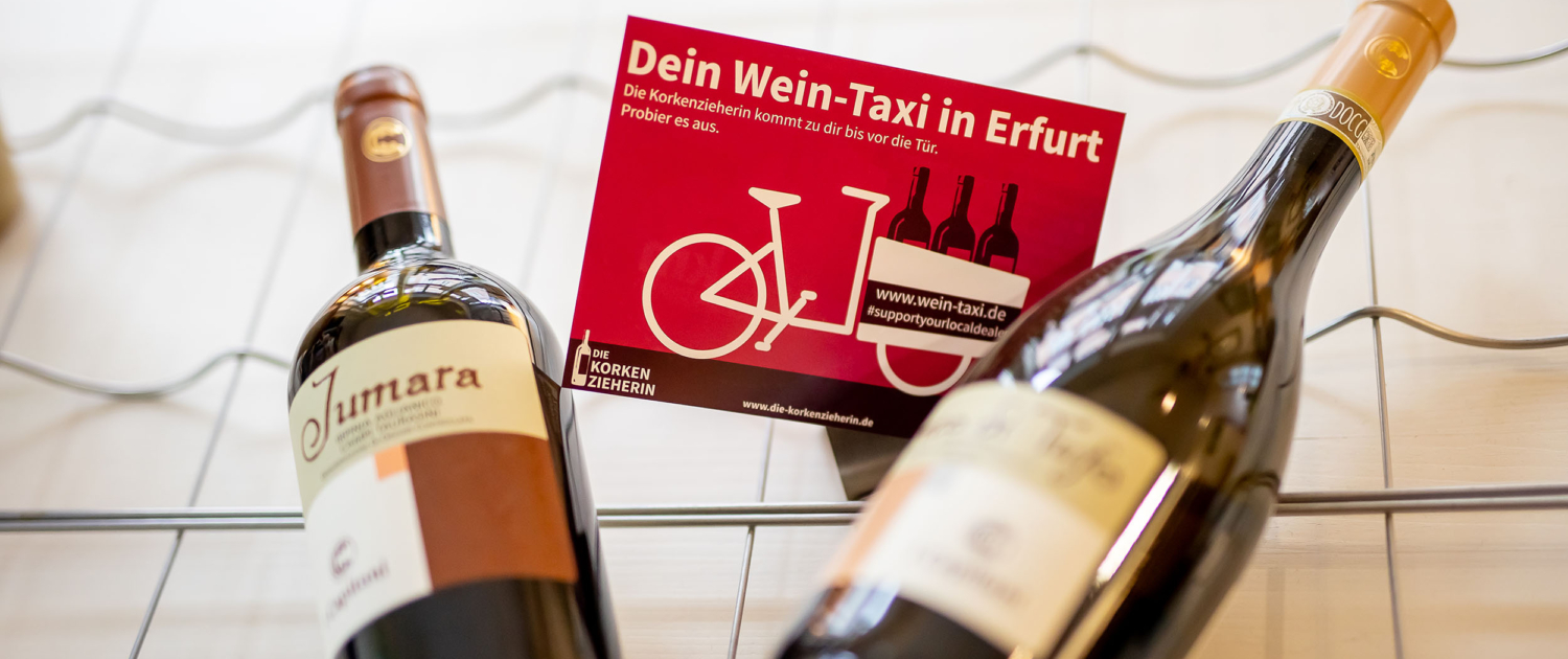 das Wein Taxi in Erfurt